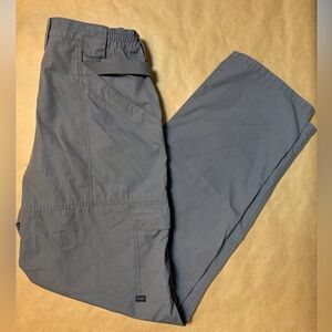 511 Tactical Cargo Pants Mens 32x34 Gray Military Utility Work Elastic Waist